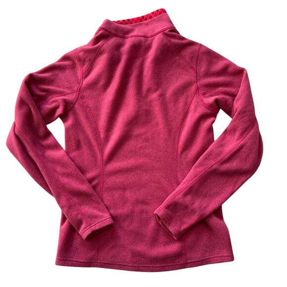 THE NORTH FACE WOMENS FLEECE, Size Small, Super Soft!! Coral/Red color. 1/4 zip - Picture 2 of 9